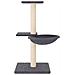 Albero Per Gatti Con Tiragraffi In Sisal Grigio Scuro 72 Cm - Foto miniatura 2