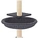 Albero Per Gatti Con Tiragraffi In Sisal Grigio Scuro 72 Cm - Foto miniatura 4