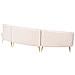 Divano Semicircolare 4 Posti Moss Velluto Beige Chiaro - Foto miniatura 3