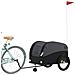 Rimorchio Da Bici Nero 45 Kg In Ferro - Foto miniatura 3