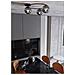 Lampada A Soffitto Sopra - Nero, Grigio - Acciaio Verniciato A Polvere, Vetro - 47x20x47 Cm - Foto miniatura 7