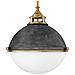 Lampadario Contemporaneo Fletcher Acciaio Zinco Antico Ottone 3 Luci E27 - Foto miniatura 2