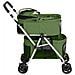 Passeggino Cani Pieghevole 2 Livelli Verde 83x48x97cm Tessuto - Foto miniatura 4