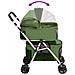Passeggino Cani Pieghevole 2 Livelli Verde 83x48x97cm Tessuto - Foto miniatura 6