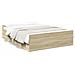 Giroletto Cassetti Rovere Sonoma 135x190 Cm Legno Multistrato - Foto miniatura 2