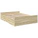 Giroletto Cassetti Rovere Sonoma 135x190 Cm Legno Multistrato - Foto miniatura 3