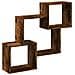 Mobile A Parete 78x18x71 Cm Rovere Fumo In Legno Multistrato - Foto miniatura 2