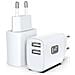 Caricatore Alimentatore 2x Usb-a 12w Da Muro - Foto miniatura 1