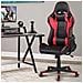 Sedia Poltrona Gaming Scrivania Ufficio Reclinabile 180 gradi Girevole Rosso - Foto miniatura 1