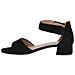 Black Suede Elegant Open Sandals Sandali Pelle Scarpe Donna Nero Eu 36, 9-28212-20-004 - Foto miniatura 3