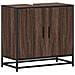 Mobile Lavabo Bagno Rovere Marrone 65x33x60cm Legno Multistrato - Foto miniatura 2