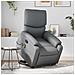 Poltrona Alzapersona Reclinabile Massaggio Grigio Similpelle - Foto miniatura 2