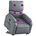 Poltrona Alzapersona Reclinabile Massaggio Grigio Similpelle - Foto miniatura 3