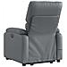 Poltrona Alzapersona Reclinabile Massaggio Grigio Similpelle - Foto miniatura 5
