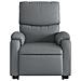Poltrona Alzapersona Reclinabile Massaggio Grigio Similpelle - Foto miniatura 9