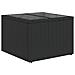 Set Divani da Giardino 11 pz con Cuscini in Polyrattan Nero - Foto miniatura 6