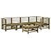 Set Salotto da Giardino 6 pz in Legno Impregnato di Pino - Foto miniatura 1