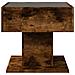Tavolino Salotto con LED Rovere Fumo 50x50x45 cm Multistrato - Foto miniatura 6