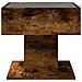 Tavolino Salotto con LED Rovere Fumo 50x50x45 cm Multistrato - Foto miniatura 7