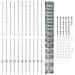 Posti per Recinzione  22 pcs U-Channel 120 cm Acciaio Galvanizzato, Recinzione da Campo  1.2x25 m Acciaio Galvanizzato - Foto miniatura 4