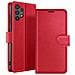 Custodia A Portafoglio Per Galaxy A32 4g Con Supporto E Linguetta Magnetica, Rosso - Foto miniatura 1