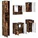 Set di mobili per il bagno 5 pcs Rovere fumo 61 x 35 x 64 cm - Foto miniatura 1