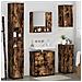 Set di mobili per il bagno 5 pcs Rovere fumo 61 x 35 x 64 cm - Foto miniatura 4