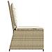 Panchina da giardino con cuscino Beige Poly Rattan - Foto miniatura 4