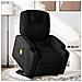Poltrona Alzapersona Massaggiante Reclinabile Nera in Tessuto - Foto miniatura 2