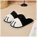 Pantofole Calde E Accoglienti Per La Casa Di Coppia - Calzature Unisex Antiscivolo Per Interni Black L - Foto miniatura 3