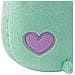 Peluche Mascotte 18cm Con Cuore Ricamato Ultra Delicato, Verde Menta - Foto miniatura 3