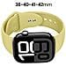 Bracciale Per Apple Watch 38 / 40 / 41 / 42mm In Silicone Liquido, Giallo - Foto miniatura 3