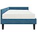 Struttura Letto Angolare con Materasso Altro 2 pcs Blu Velluto - Foto miniatura 8