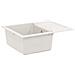 Lavello Bianco 620 x 500 mm 80% Quarzo e 20% Resina - Foto miniatura 1