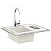 Lavello Bianco 620 x 500 mm 80% Quarzo e 20% Resina - Foto miniatura 2