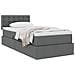 Letto con contenitore e materasso Grigio scuro 100 x 200 cm - Foto miniatura 3