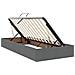 Letto con contenitore e materasso Grigio scuro 100 x 200 cm - Foto miniatura 6