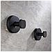Ganci A Ventosa 4-pack In Acciaio Inossidabile, Senza Forare, Riutilizzabili E Impermeabili Per Bagno Cucina Camera, Design Moderno Minimalista Black - Foto miniatura 4