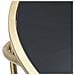 Portavaso Ring Tondo Con Anelli In Ferro Oro E Piano Vetro Nero 40x80 Cm - Foto miniatura 6