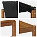 Set di divani da esterno con cuscino 5 pcs Naturale e Nero - Foto miniatura 7