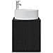 Mobile Lavabo da Parete Rovere Nero 49,5 x 44,5 x 65,5 cm - Foto miniatura 3