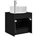 Mobile Lavabo da Parete Rovere Nero 49,5 x 44,5 x 65,5 cm - Foto miniatura 4