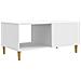 Tavolino da salotto Bianco 90 x 50 x 40 cm Legno ingegnerizzato - Foto miniatura 1