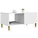 Tavolino da salotto Bianco 90 x 50 x 40 cm Legno ingegnerizzato - Foto miniatura 3