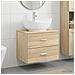 Set di mobili per il bagno Rovere Sonoma Legno ingegnerizzato - Foto miniatura 4