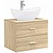 Set di mobili per il bagno Rovere Sonoma Legno ingegnerizzato - Foto miniatura 1