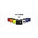 Cover Kit per Action Cam CX colori Blu / Lime / Rosso / Viola / Arancione / Bianco - Foto miniatura 2