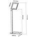 ICA-TBL 1501 - Supporto da Pavimento con Chiave di Sicurezza iPad / Tablet 9.7''-10.1'' - Foto miniatura 3