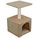 Albero Per Gatti Con Tiragraffi In Sisal 55 Cm Beige - Foto miniatura 4