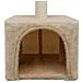 Albero Per Gatti Con Tiragraffi In Sisal 55 Cm Beige - Foto miniatura 5